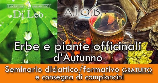 Seminario AIOB/AICS Erbe officinali d'autunno